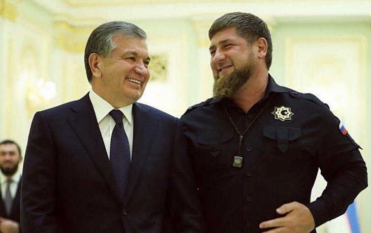 Кадыров поздравил Мирзиёева с годовщиной на посту президента Узбекистана
