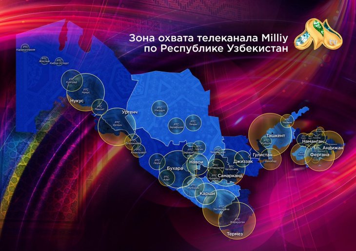 Телеканал "Milliy" TV стал доступен на всей территории Узбекистана