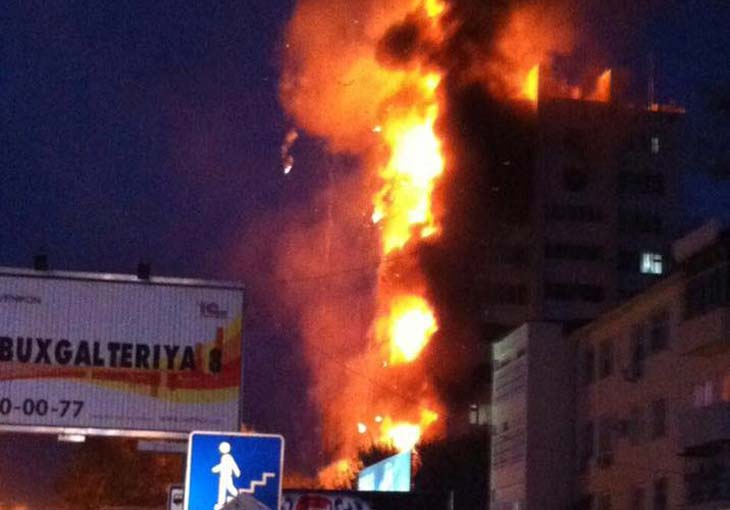 МВД Узбекистана прокомментировало пожар в Ташкенте