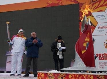 Спортсмен из Узбекистана принял участие в эстафете олимпийского огня 