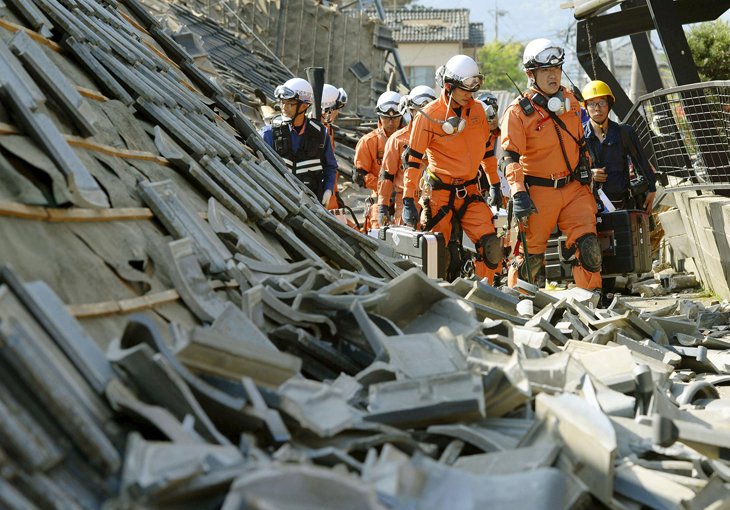 В Японии произошло мощнейшее землетрясение