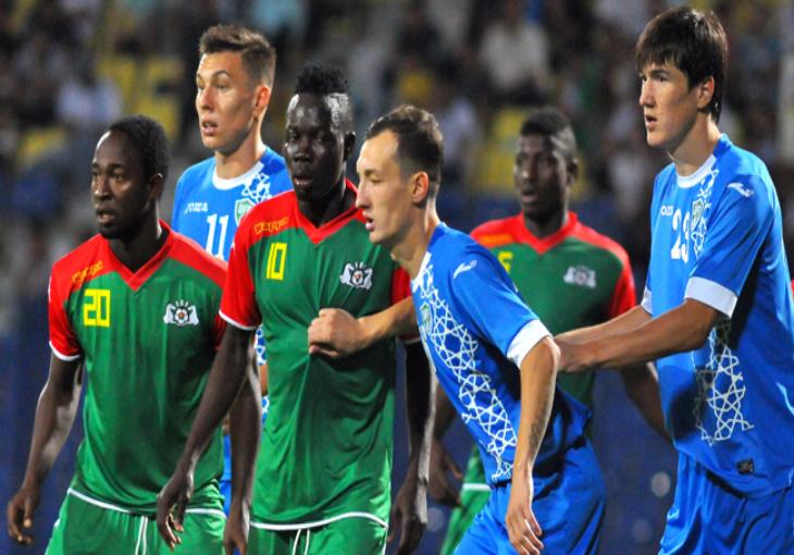 Сборная Узбекистана по футболу победила Буркина-Фасо с минимальным счетом 