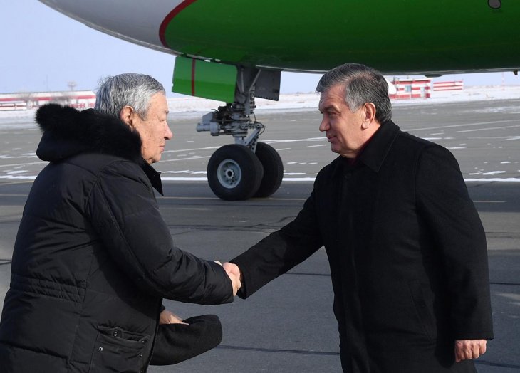 Шавкат Мирзиёев прибыл с визитом в Каракалпакстан