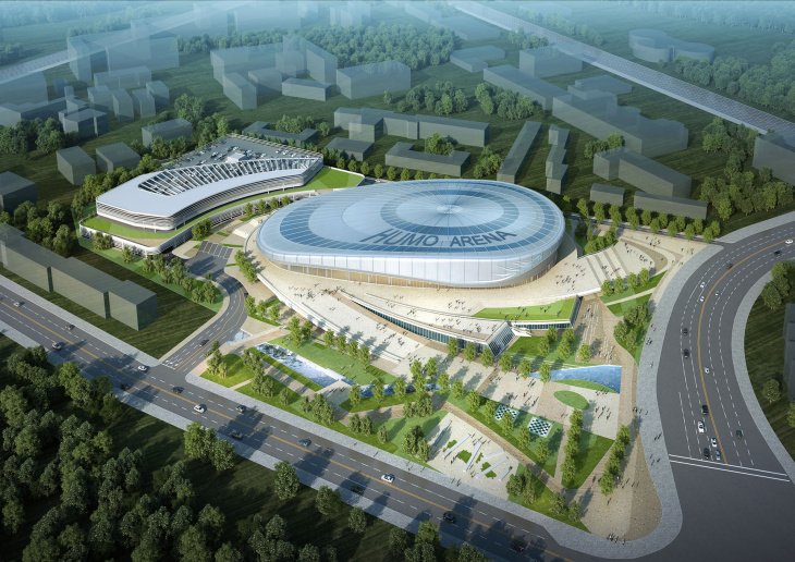 Южнокорейская Heerim Architects показала, как будет выглядеть первый в стране суперсовременный ледовый дворец 