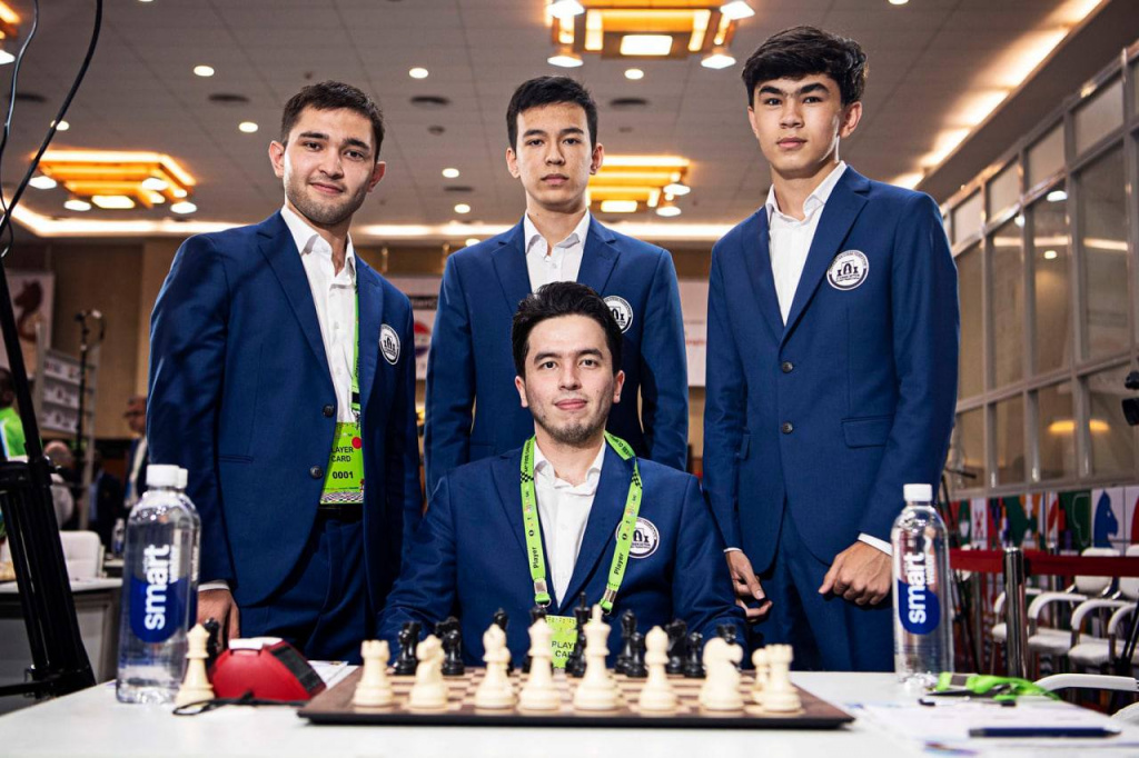 Сборная Узбекистана впервые в своей истории выиграла Всемирную шахматную олимпиаду