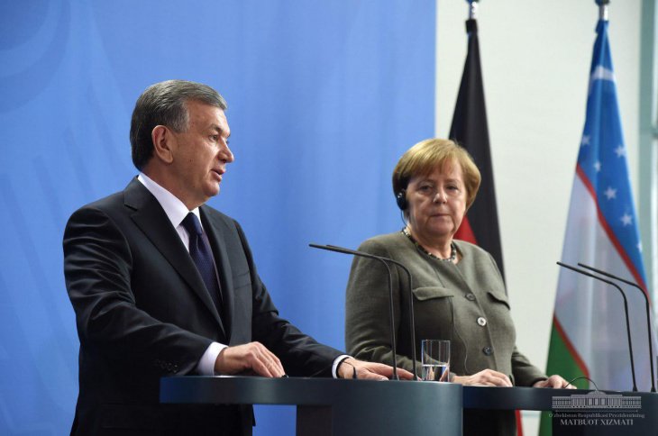Мирзиёев и Меркель сообщили о достигнутых договоренностях по проектам на 8 миллиардов евро