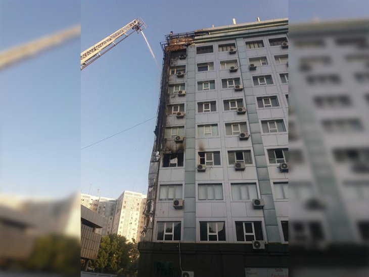 ГУВД раскрыло детали и причины пожара в бизнес-центре "Сигма"