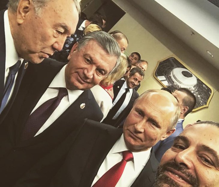 Премьер-министр Ливана Саад Харири заселфился с Мирзиёевым, Путиным и Назарбаевым 