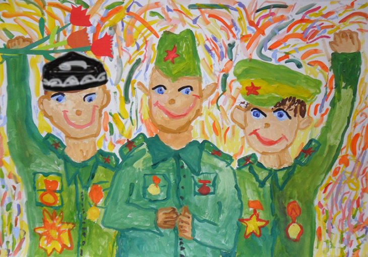 В Узбекистане в преддверии 9 Мая пройдет уникальная детская выставка "Рисунки Победы"
