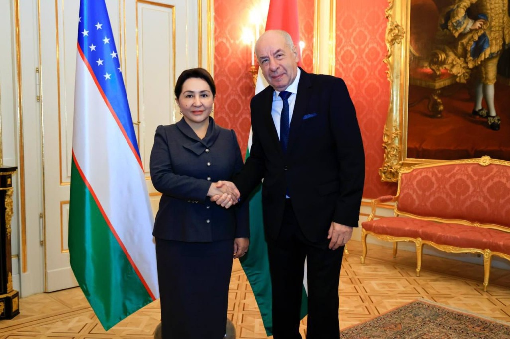 Председатель Сената Олий Мажлиса провела встречу с президентом Венгрии