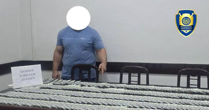В Наманганской области задержан мужчина с 30 тысячами фальшивых долларов