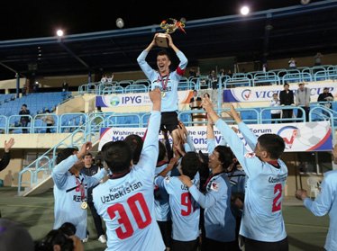 Узбекистанцы стали победителями международного  турнира по футболу в Южной Корее 