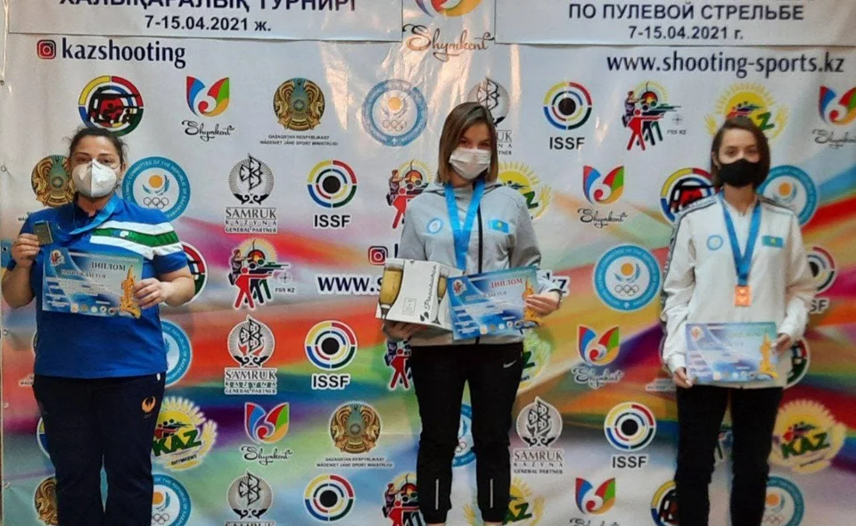 Сборная команда Узбекистана по пулевой стрельбе завоевала 8 медалей на международном турнире в Шымкенте