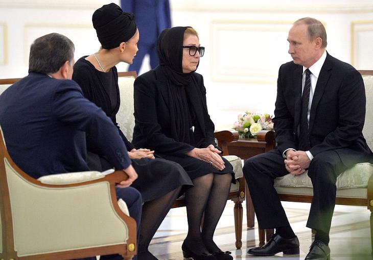 Путин лично выразил соболезнования вдове Каримова и его дочери