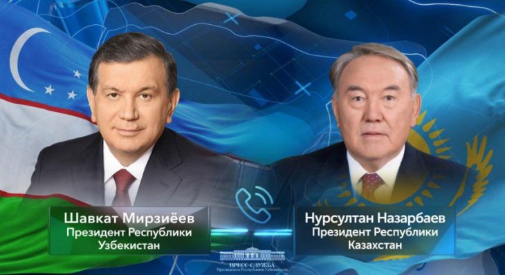 Мирзиёев и Назарбаев провели телефонные переговоры 