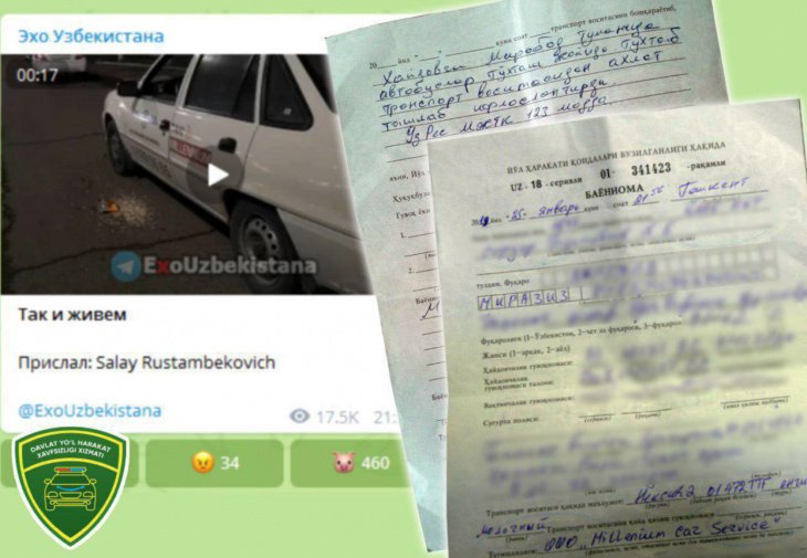 Самые дорогие семечки в жизни: в Ташкенте водителя "Нексии" оштрафовали за выброшенный из авто мусор  