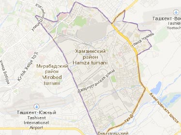 В Ташкенте переименовали Хамзинский район 