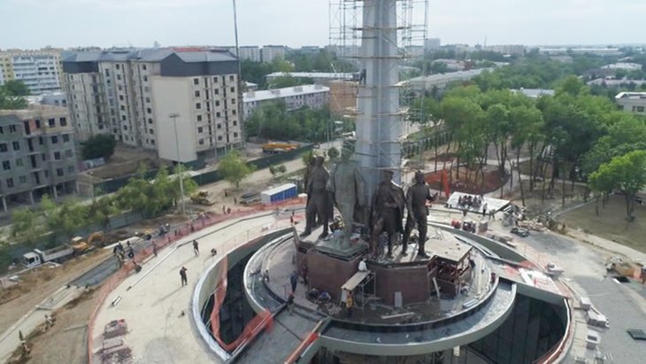 В Ташкенте завершается создание масштабного парка Победы. Видео