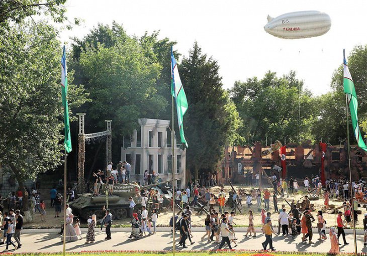 Ужасы войны. В Ташкенте впервые организовали масштабные инсталляции военных лет. Фотолента   