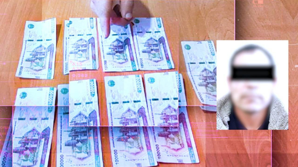 В Ташобласти задержали фальшивомонетчиков. Они печатали банкноты номиналом в 100 тысяч сумов 