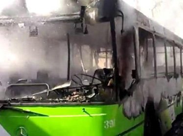 В Ташкенте сгорел городской пассажирский автобус, жертв нет