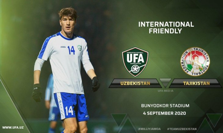 Сборные Узбекистана и Таджикистана проведут товарищеский матч в сентябре в Ташкенте 