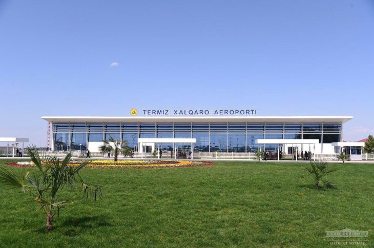 В аэропорту Термеза запустили новый пассажирский терминал. Фото 