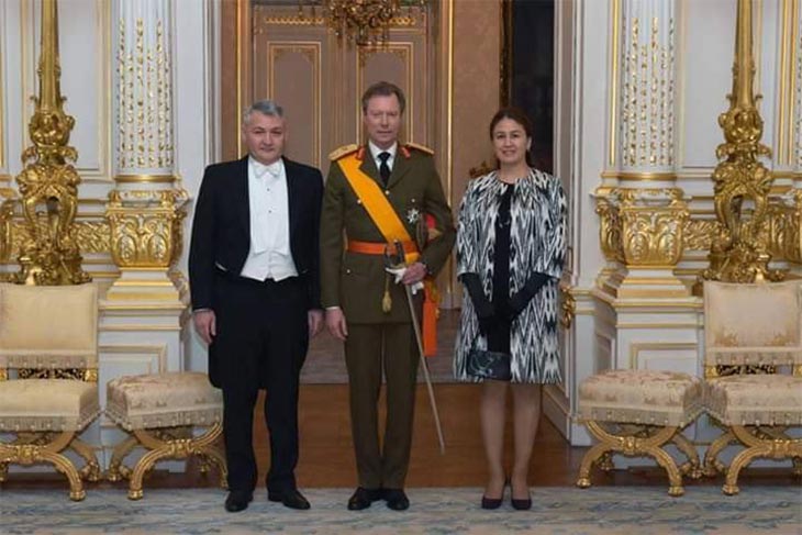 Посол Узбекистана вручил верительные грамоты Великому герцогу Люксембургскому 