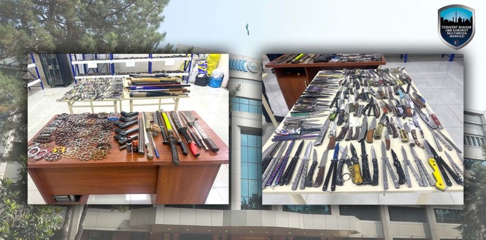 На улицах Ташкента меньше чем за месяц изъяли более 1600 ножей На улицах Ташкента меньше чем за месяц изъяли более 1600 ножей
