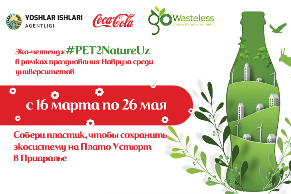 Coca-Cola запустила экочеллендж #PET2NATUREUZ