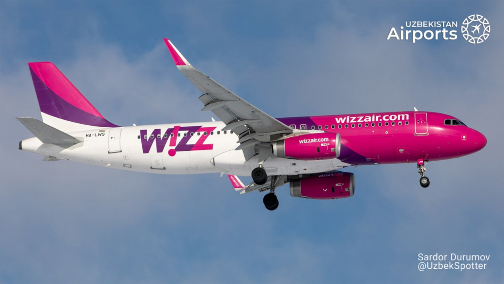 Авиакомпания Wizz Air планирует полеты в Узбекистан