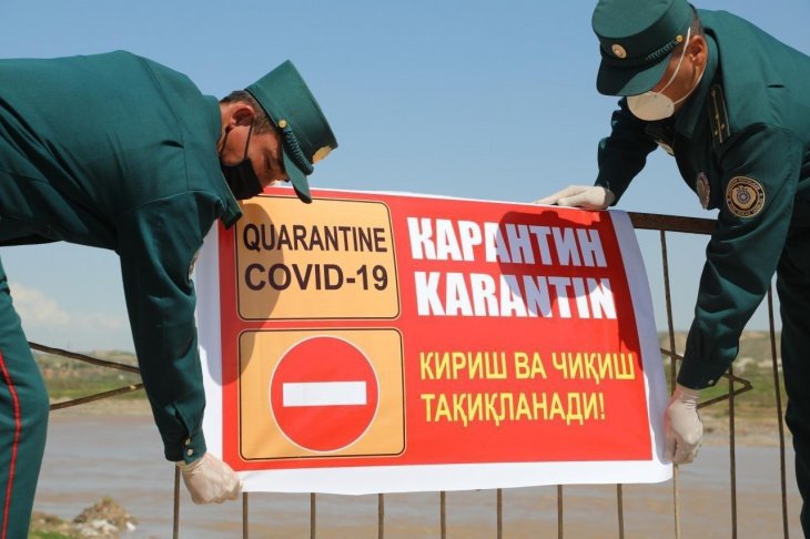 В Самаркандской области из-за распространения коронавируса полностью закрыли для движения транспорта один из городов 