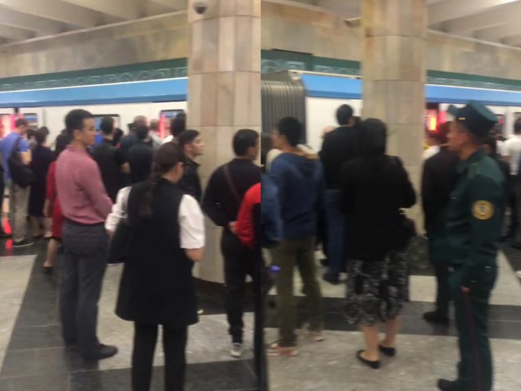В одном из составов ташкентского метро снова обнаружили неисправность 