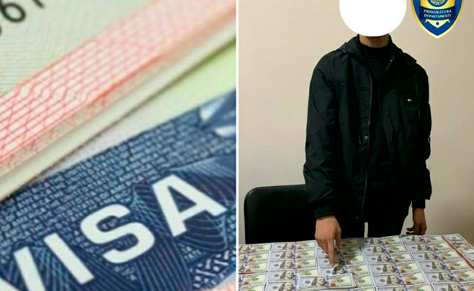 В Ташкентской области задержан мужчина, обещавший организовать визу в США за 30 тысяч долларов 