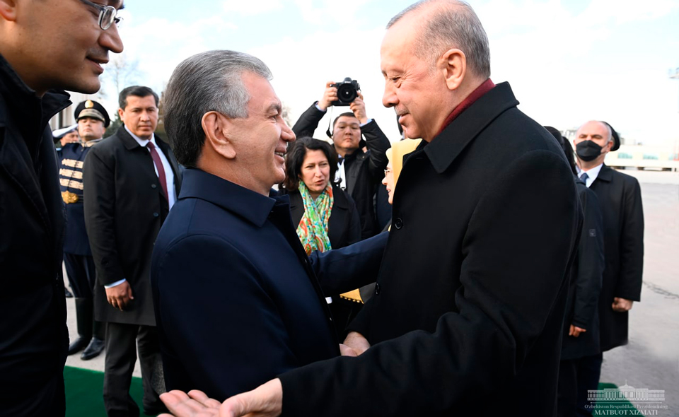 Реджеп Тайип Эрдоган прибыл в Узбекистан. Он стал первым участником новой церемонии 