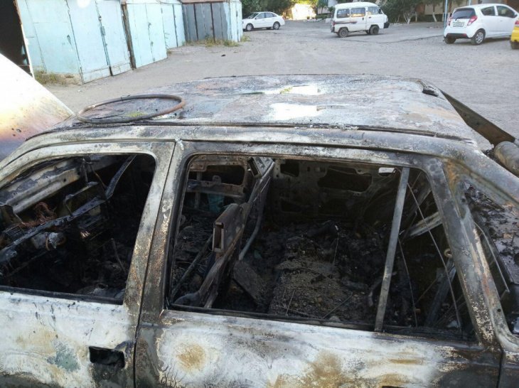 В ГУВД опровергли связь последних пожаров автомобилей в Ташкенте и использования фар в дневное время