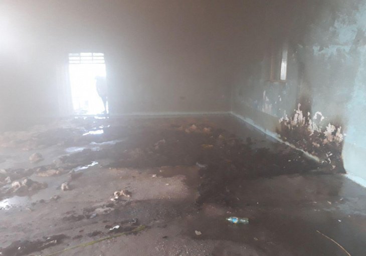 В школе в Наманганской области произошел пожар 