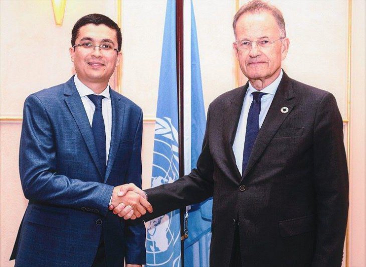 Постоянный представитель Узбекистана при ООН вручил верительные грамоты Майклу Мёллеру