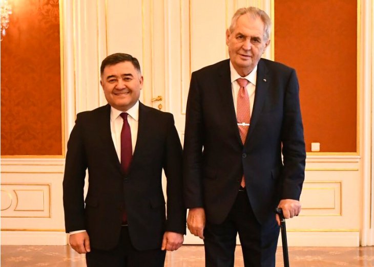 Посол Узбекистана вручил верительные грамоты президенту Чехии 