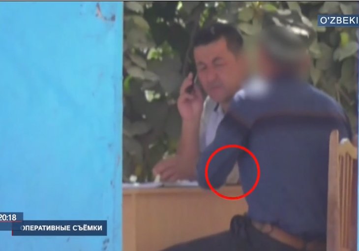 Замхокима Чустского района задержан при получении взятки (видео)