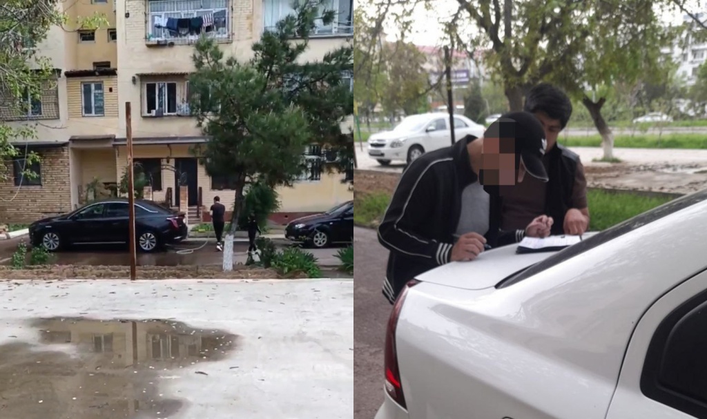 В Ташкенте начали штрафовать за мойку машин питьевой водой. Видео