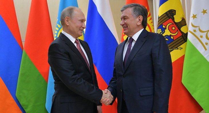 Путин – Мирзиёеву: мы будем и далее активно наращивать двустороннее стратегическое партнерство и союзничество