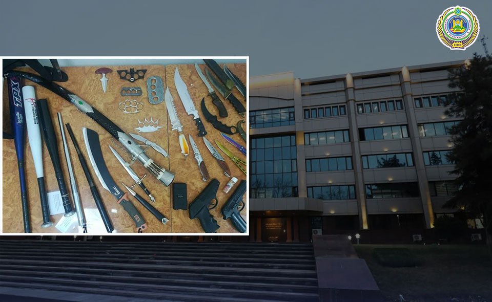 С начала года в школах Ташкента изъяли 25 ножей, 7 кастетов и другие опасные предметы  