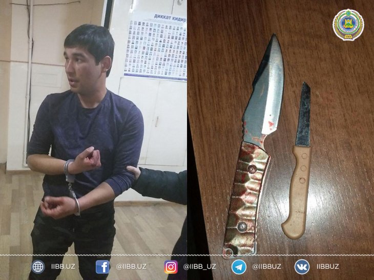 В Ташкенте 25-летний узбекистанец напал на сотрудника Национальной гвардии