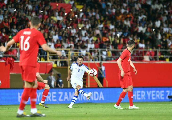 Узбекистан проиграл сборной Турции в товарищеском матче 