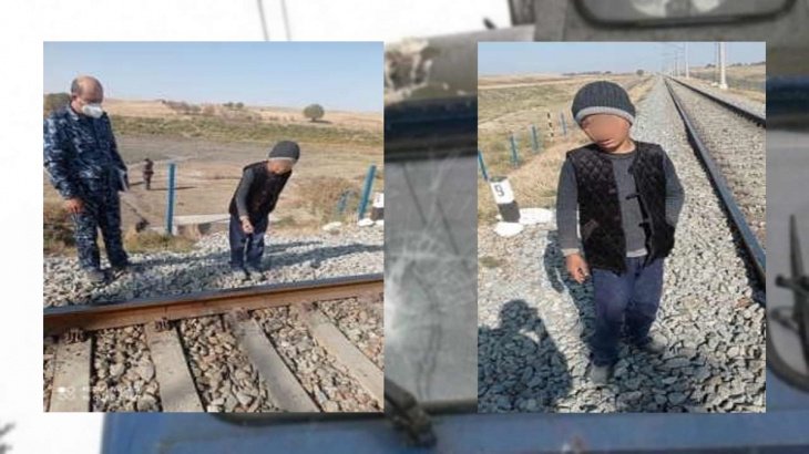 В Самаркандской области школьник складывал камни на путях скоростного поезда "Афросиаб". Это могло привести к катастрофе 