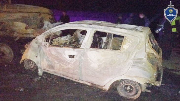 Три человека погибли в столкновении Spark и грузовика в Кашкадарье 