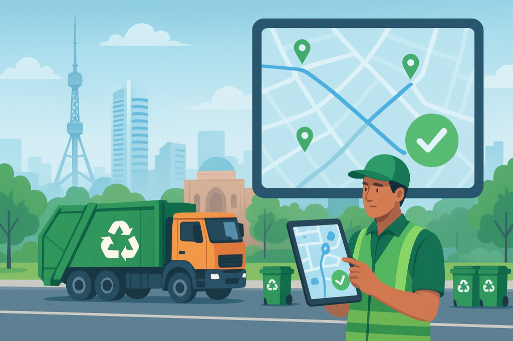 В Ташкенте заработала система онлайн-мониторинга вывоза мусора