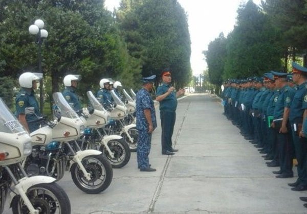 Самаркандские сотрудники ГСБДД получили мотоциклы Honda