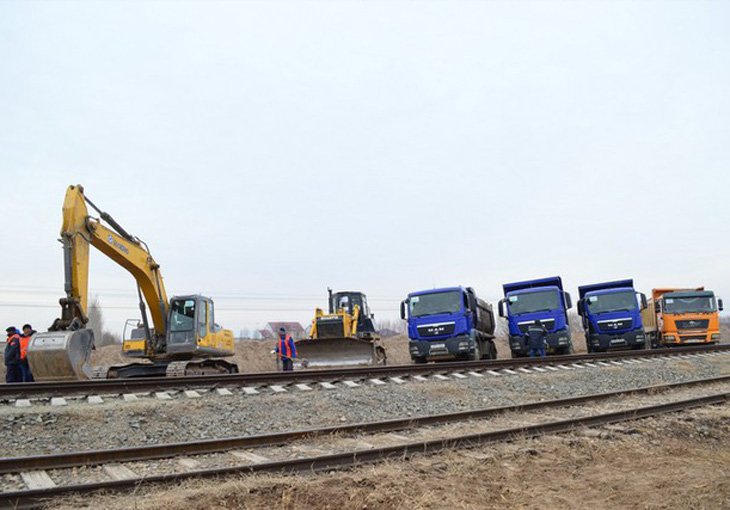 В Хорезме началось строительство железнодорожной ветки «Ургенч-Хива»